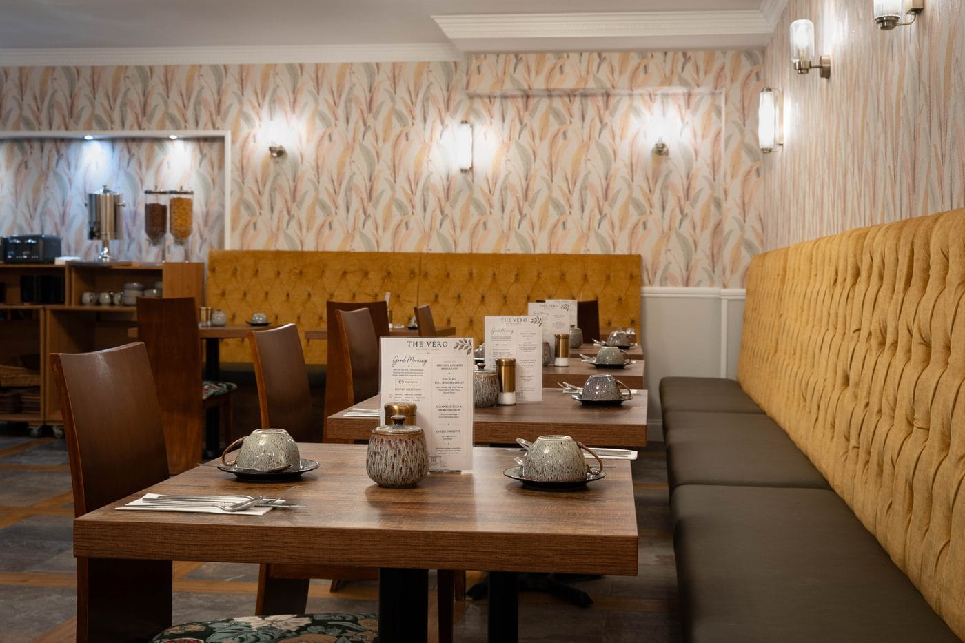 Breakfast room interior detail at The Véro Killarney